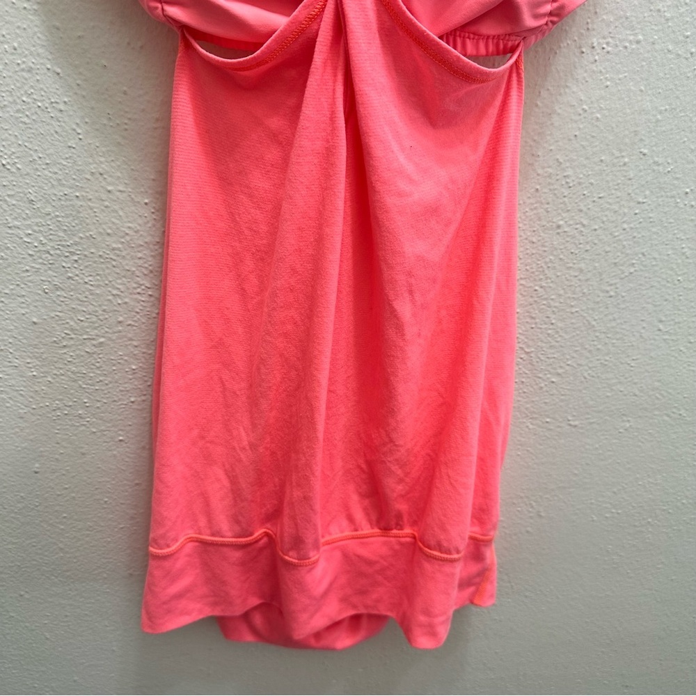 Lululemon Strappy Hot Pink Skinny Strap Tank Top Size 4 - Picture 3 of 8